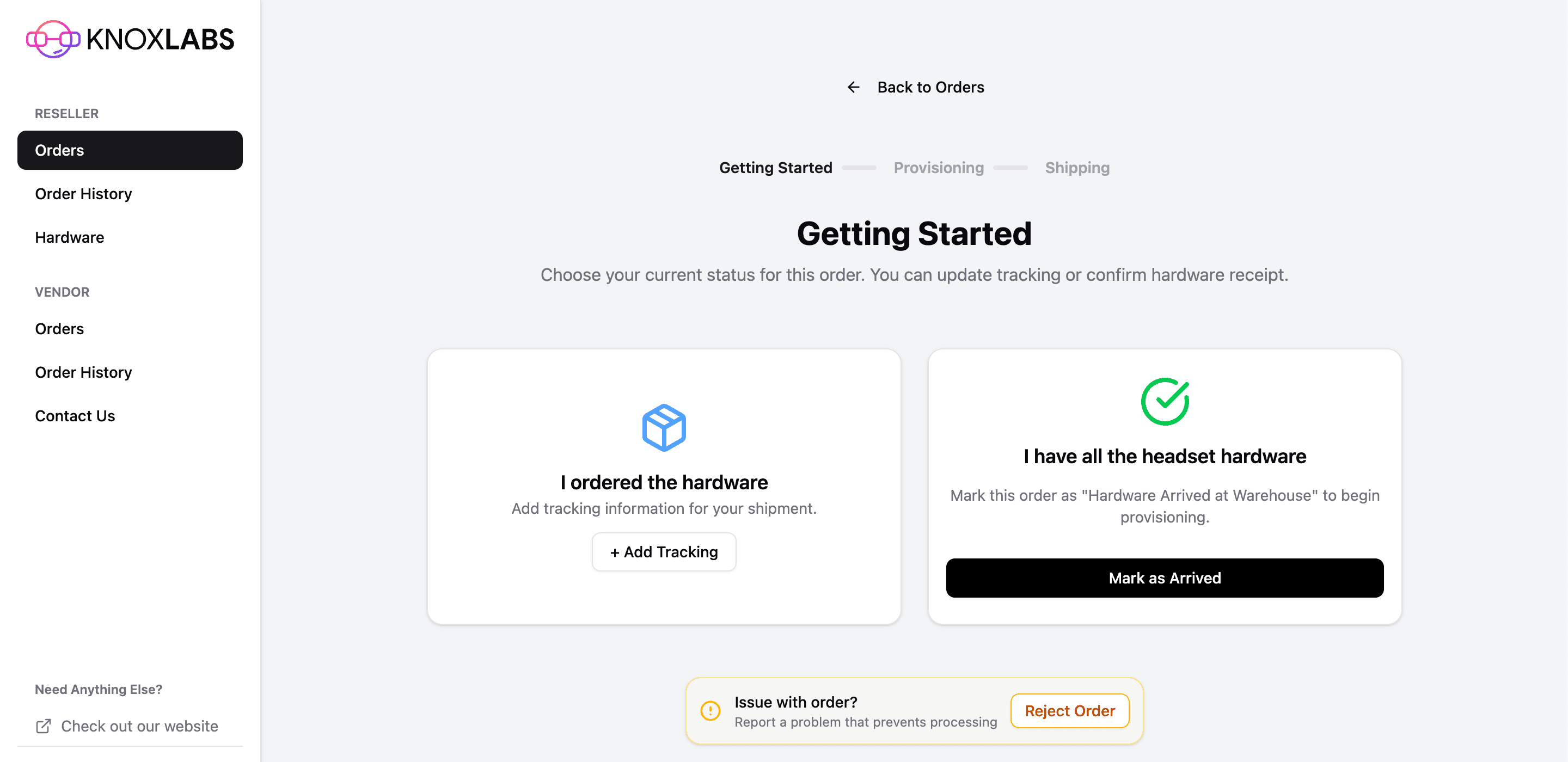 Knoxlabs - B2B Orders
